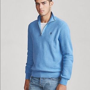 Polo Cotton Quarter-Zip Sweater